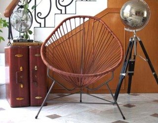 Alluring summer reminiscent Acapulco Chair by Ocho