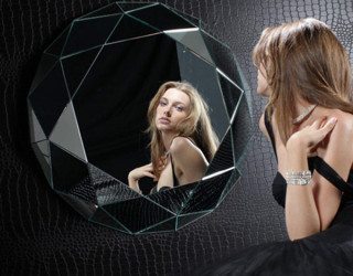Unique Geometric Wall Mirror from Regia