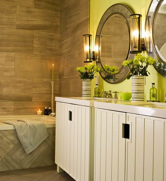 Citron Green Bathroom