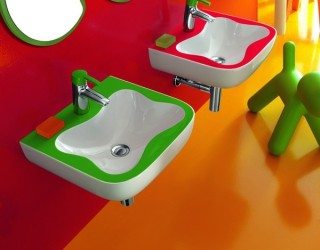 Playful and Colourful Bathroom Exclusively For Children by Laufen