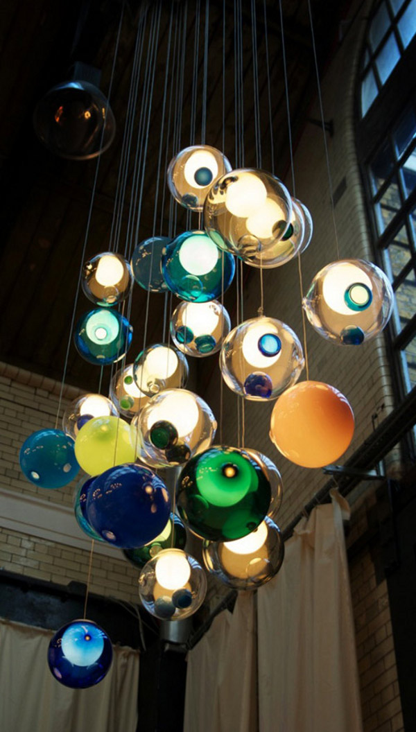 Glass Ball Chandeliers by Bocci 1