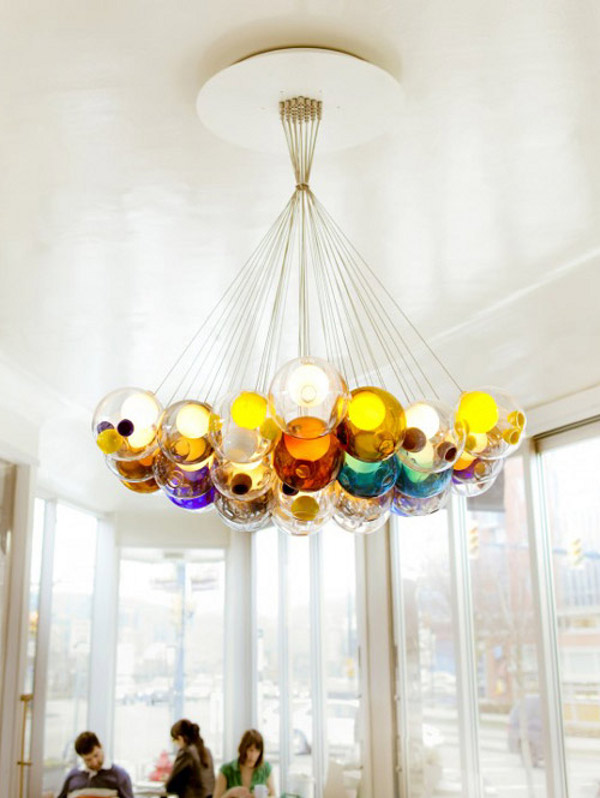 Glass Ball Chandeliers by Bocci 2