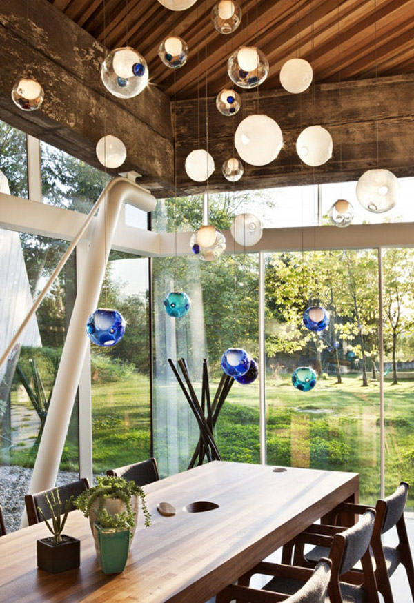 Glass Ball Chandeliers by Bocci 4