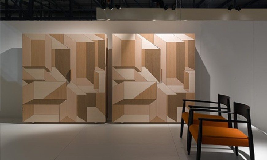 Inlay visually deceptive furniture collection