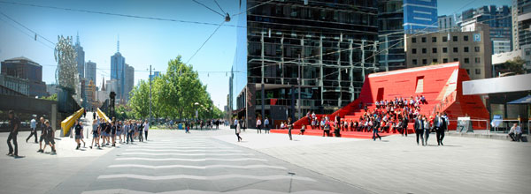 Red Stair by Marcus O'Reilly Architects 8