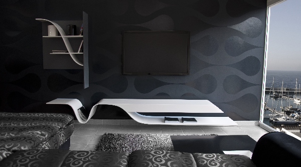 TV Unit With a Futuristic Design by Erhan Afsaroglu 2