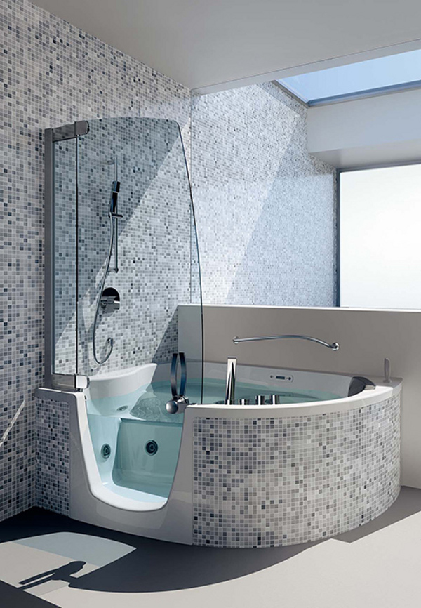 Teuco Corner Whirlpool Shower 1