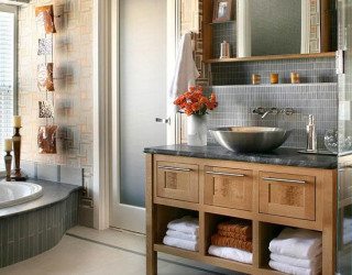 10 Stylish Colored Bathrooms: Modern, Sleek Combinations
