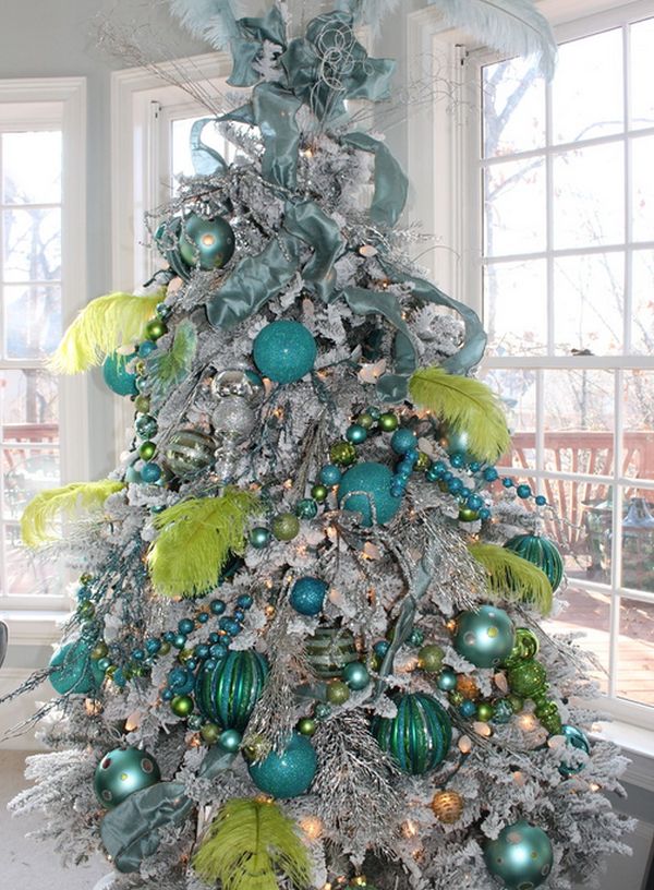 Blue Christmas tree ornaments
