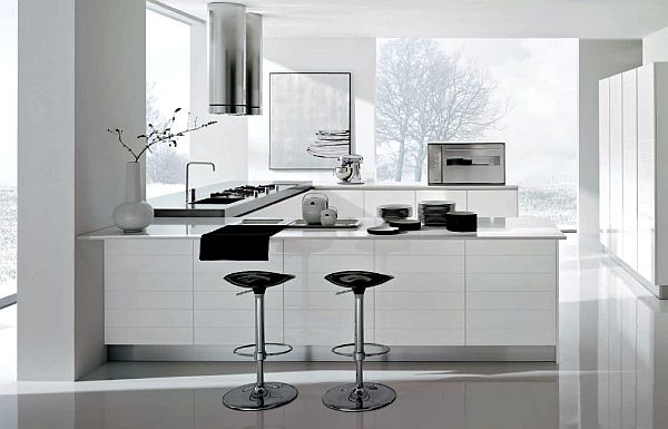 Contemporary White Kitchen Design