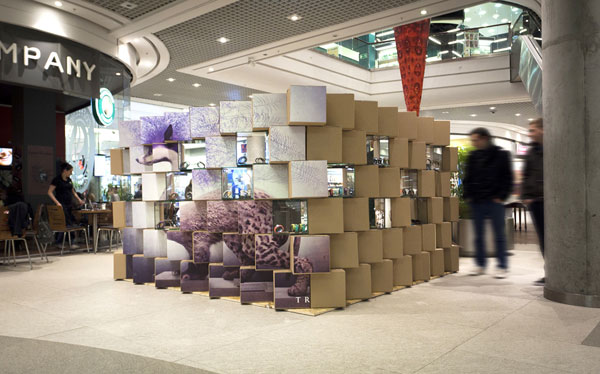 Cool Pop-up Store Made with Carton Boxes 2
