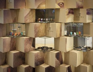 Cool Pop-up Store Made with Carton Boxes