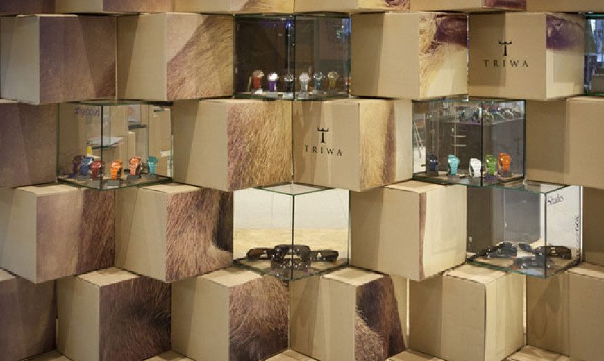 Cool Pop-up Store Made with Carton Boxes