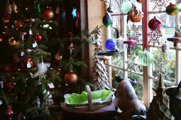 Decorate with hand blown glass ornaments