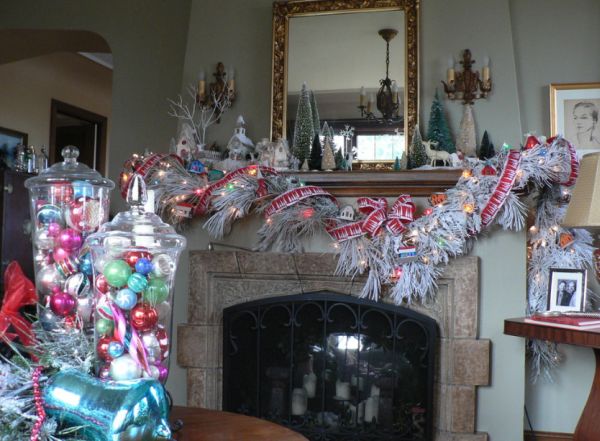 Glass jar filled with baubles