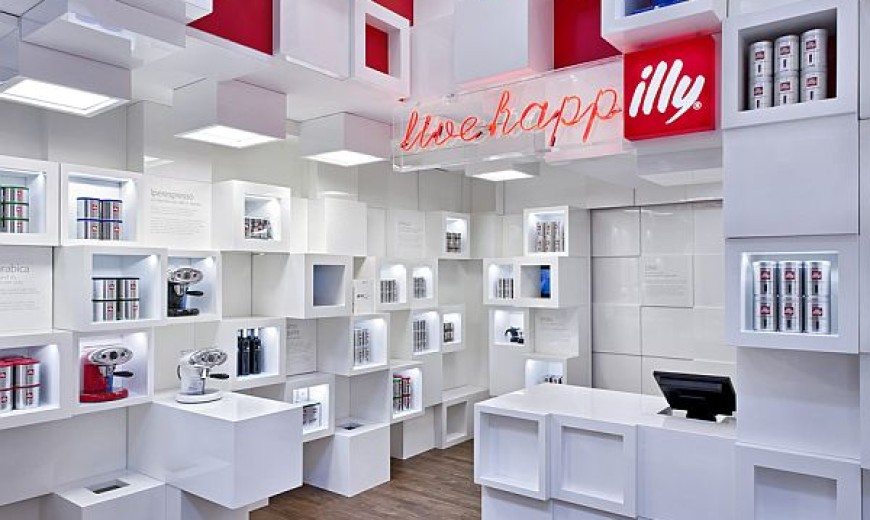 Illy Temporary Shop in Milan by Caterina Tiazzoldi