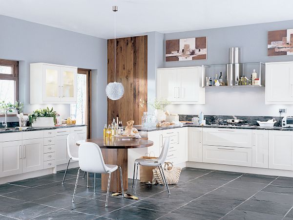 Ivory Blue Kitchen Design