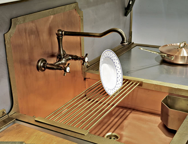 Old-styled brass sinks 4