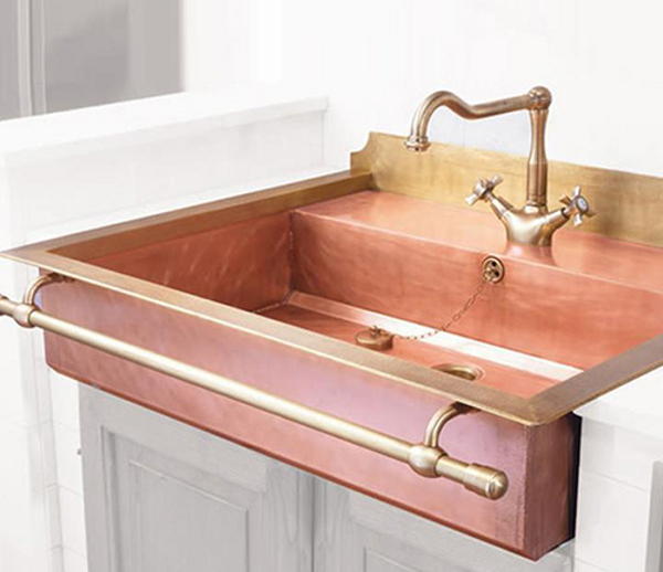 Old-styled brass sinks 7