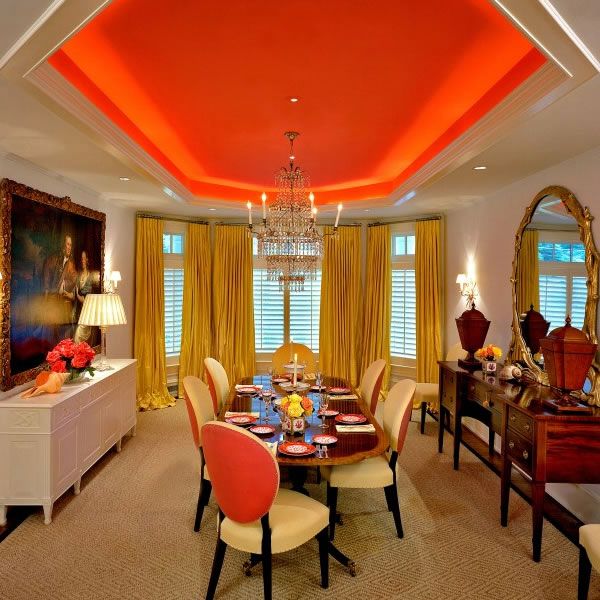 Tangerine Tango Dining Room