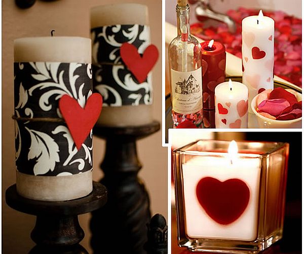 DIY Valentines Day Candles