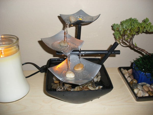Feel Rejuvenated And Relaxed With The Envirascape Silver Springs Illuminated Relaxation Fountain 1