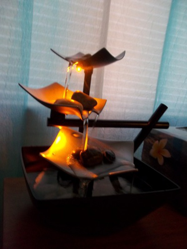 Feel Rejuvenated And Relaxed With The Envirascape Silver Springs Illuminated Relaxation Fountain 4