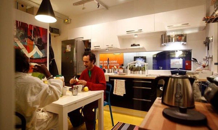 IKEA Installs Small Apartment Design in Paris Metro