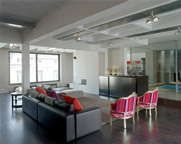 Loft style apartment in Brussels (3)