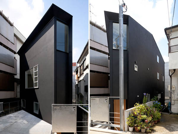 Narrow Japanese home with voluminous interiors 2