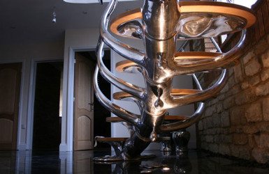 Sci-Fi Sculptural Staircase is Amazing