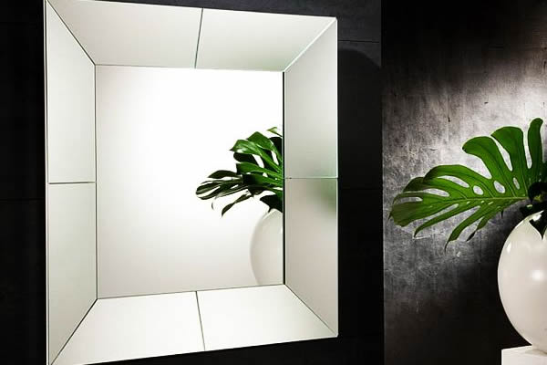 home hall with mirrors