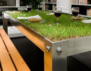 picNYC Real Grass Table Brings 