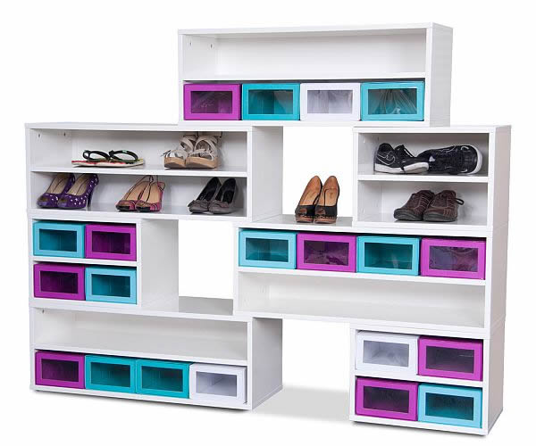 Box Base Colorful Shoe Cabinet