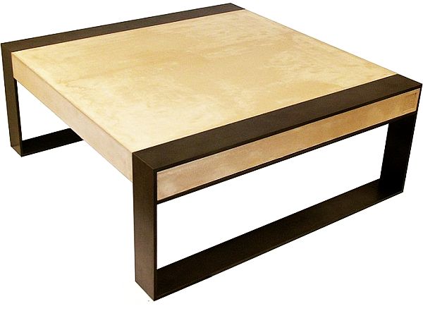 Contemporary lightweight concrete coffee table