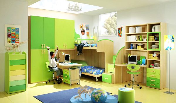 Green Teenage Boys Rooms