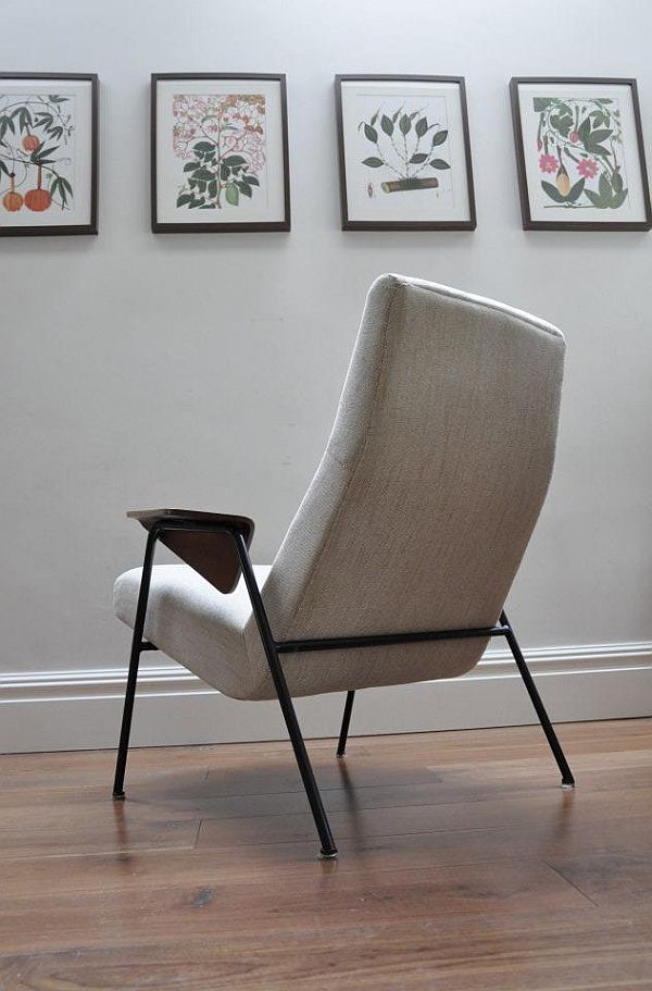 Re-upholstered Arno Votteler 350 chair by Walter Knoll 3