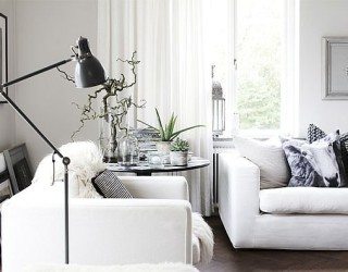 Scandinavian House Designed with Simple Black and White Hues