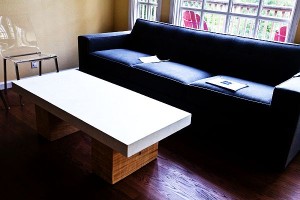 Split Block Table Concrete Coffee Tables: Holding Up to Wear and Tear