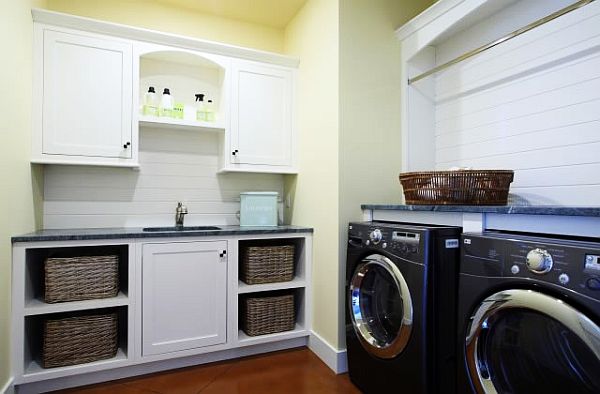 Traditional Laundry Room cabinets