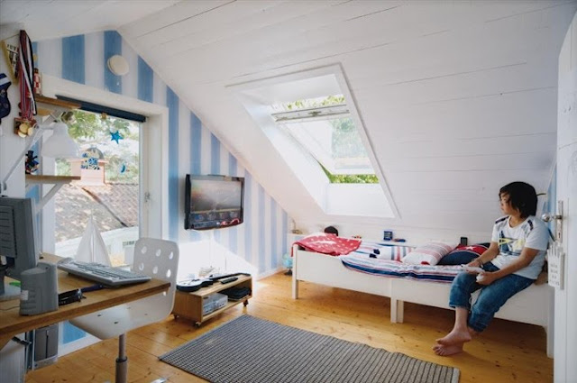 attic teenage boys room