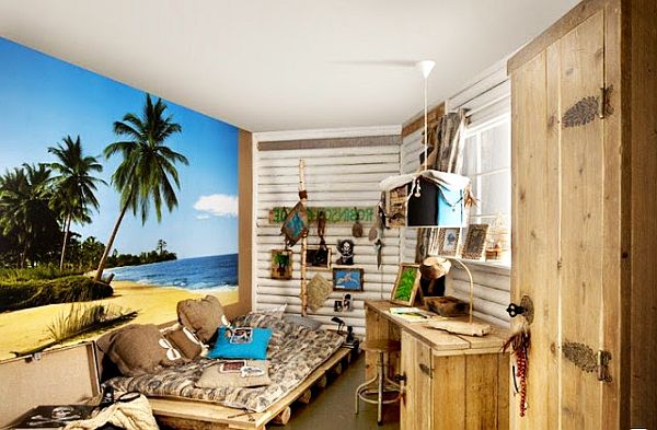 beach inspired teenage boys bedroom