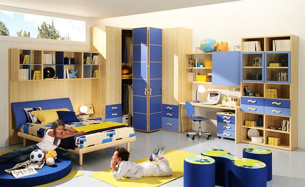 blue yellow Teenage Boys Rooms