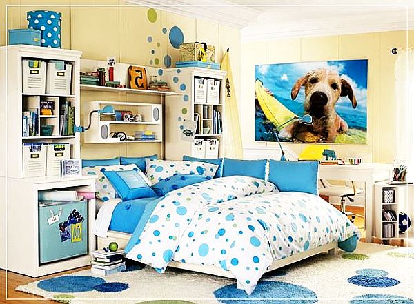 cool bedroom for teenage girls blue