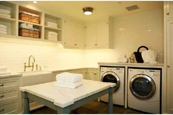 contemporary laundry room