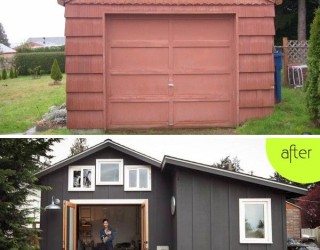 Boring Garage Turned into Fancy Small Home in Seattle