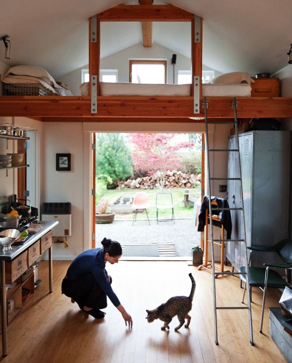 boring garage turned into fancy small home in seattle