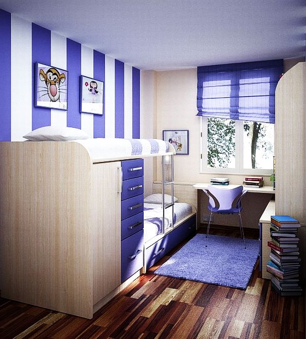 cool bedroom for teenage girls blue