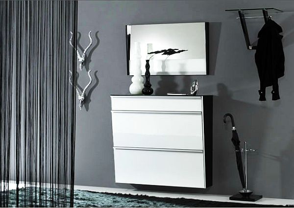 glossy shoe cabinets