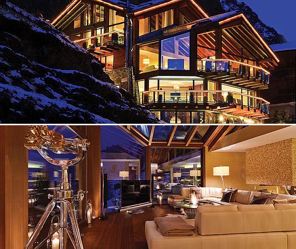 Chalet zermatt peak in the swiss alps, probably the most luxurious ... Chalet peak zermatt